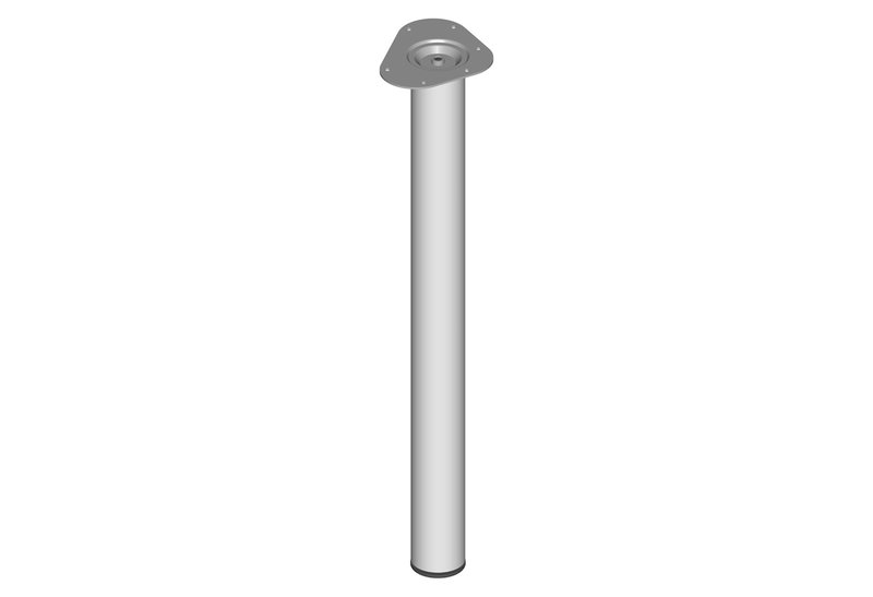 Πόδι Τραπεζιού Element Φ6x70cm Γκρι με Ρεγουλατόρο