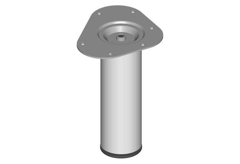 Πόδι Τραπεζιού Element Φ6x20cm Γκρι με Ρεγουλατόρο