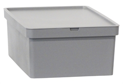 Κουτί Αποθήκευσης Πλαστικό Viomes Nova Μ28xΠ18.5xY13.5cm 5lt Γκρι