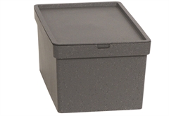 Κουτί Αποθήκευσης Πλαστικό Viomes Mosaic Λάβα Μ28xΠ18.5xΥ13.5cm 5lt Γκρι Σκούρο