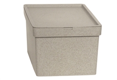 Κουτί Αποθήκευσης Πλαστικό Viomes Mosaic Πέτρα Μ28xΠ18.5xΥ13.5cm 5lt Ανοιχτό Γκρι