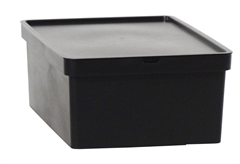 Κουτί Αποθήκευσης Πλαστικό Viomes Nova Μ35.5xΠ25.5xΥ13.5cm 10lt Μαύρο