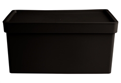 Κουτί Αποθήκευσης Πλαστικό Viomes Nova Μ35.5xΠ25.5xΥ13.5cm 10lt Μαύρο