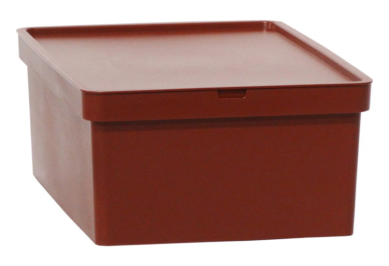 Κουτί Αποθήκευσης Πλαστικό Viomes Nova Μ35.5xΠ25.5xΥ13.5cm 10lt Μπορντό