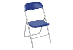 Καρέκλα Μεταλλική Πτυσσόμενη Mango M44xΠ46xΥ78cm Μπλε Ασημί Πόδια