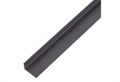 Προφίλ Αλουμινίου Γωνιακό 20x10x1mm (2m) Μαύρο