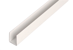 Προφίλ PVC U 10x21x10x1,2mm (2m) Λευκό