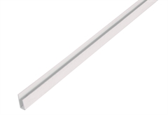 Προφίλ PVC Tελείωμα 15x6x10mm (1m) Λευκό