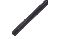 Προφίλ Αλουμινίου Γωνιακό 10x10x1mm (2m) Μαύρο