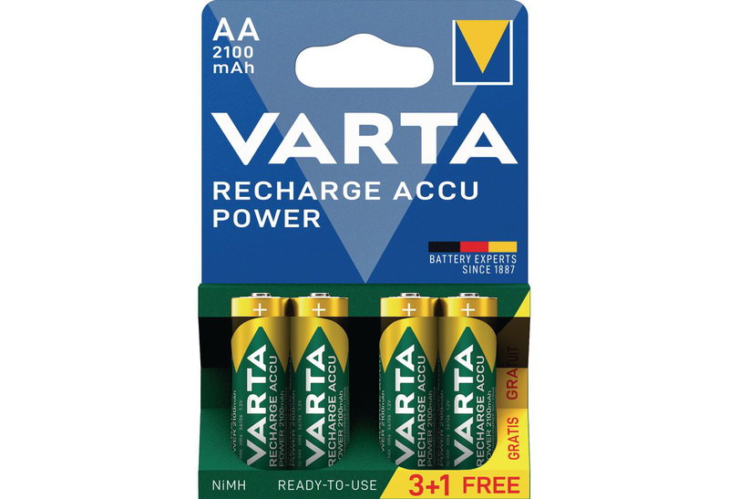 Μπαταρία Επαναφορτιζόμενη AA Varta 3+1 Τεμάχια