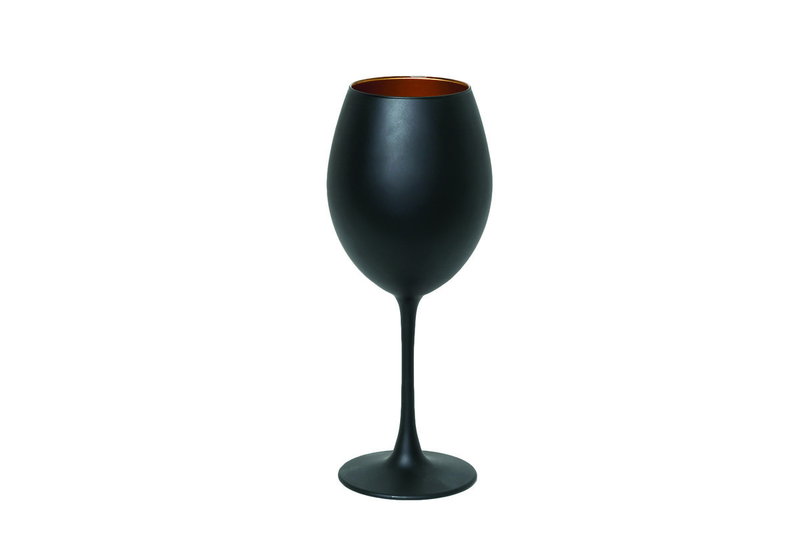 Ποτήρι Νερού Espiel Maya 550ml Μαύρο/Χρυσό Ματ