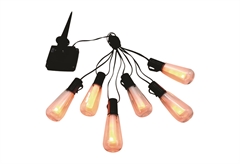 Ηλιακό Φωτιστικό Αλυσίδα 6 Λάμπες Flame