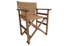 Πολυθρόνα Σκηνοθέτη Red Shorea 62x55x83cm Πανί Puffed Taupe