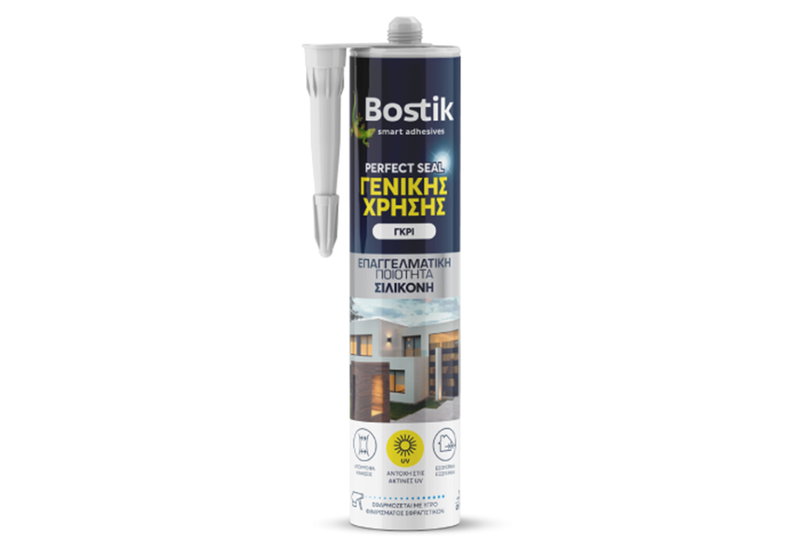 Σφραγιστικό Σιλικόνης Γενικής Χρήσης Bostik Perfect Seal 280ml Γκρι