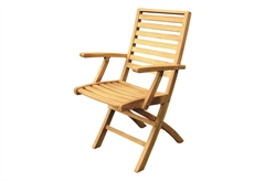 Πολυθρόνα Euro Teak 63x46x93cm Πτυσσόμενη