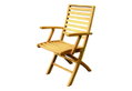 Πολυθρόνα Euro Teak 63x46x93cm Πτυσσόμενη