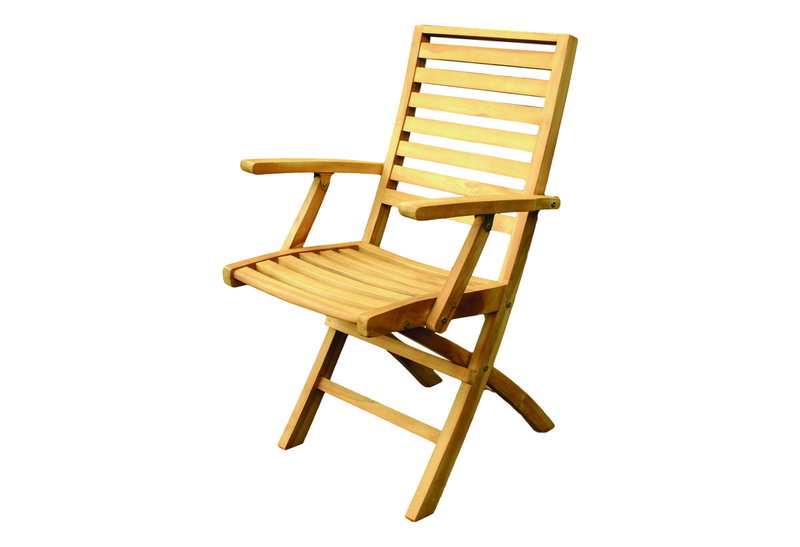 Πολυθρόνα Euro Teak 63x46x93cm Πτυσσόμενη