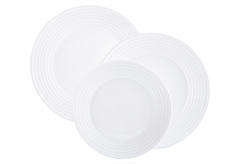 Σετ Πιάτα Φαγητού Luminarc Harena Λευκό 18 Τεμαχίων