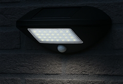 Ηλιακή Απλίκα Τοίχου Led Grundig Σετ 2 Τεμαχίων Μαύρο