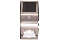 Ηλιακή Απλίκα Τοίχου Led Grundig Με Ανιχνευτή Κίνησης 1Led 17X7.5X4.8cm