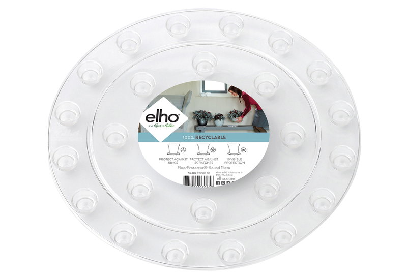 Elho Βάση Γλάστρας Φ.25cm Διάφανη για Προστασία του Πατώματος