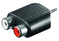 Καρφί 3.5 Stereo σε 2 Rca Αρσενικά Kina