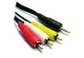 Καρφί 3.5 mm Stereo σε 3RCA 1.5m Επίχρυσο