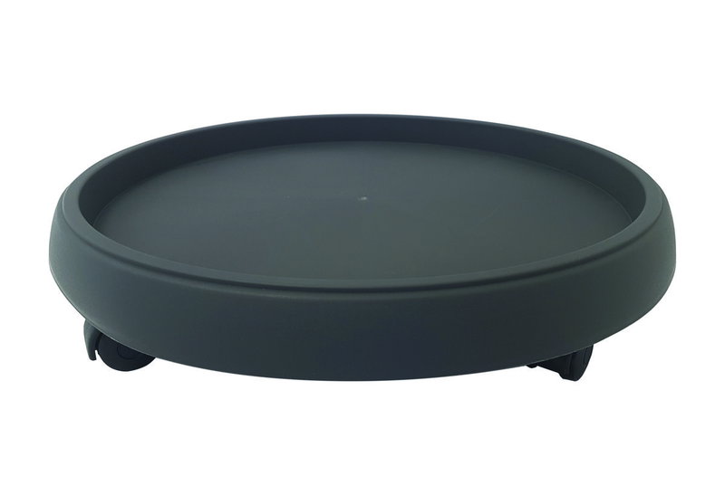 Πιάτο Γλάστρας Φ.40cm Ανθρακί με 5 Ρόδες