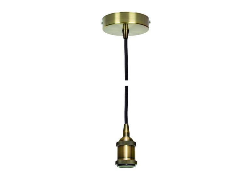 Κρεμαστό Φωτιστικό Ροζέτα Antique Brass Μπρονζέ