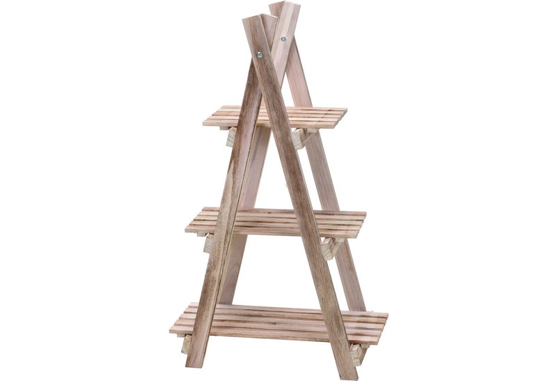 Ραφιέρα Φυτών Ξύλινη με 3 Ράφια Μ50xΠ27.5xΥ84cm