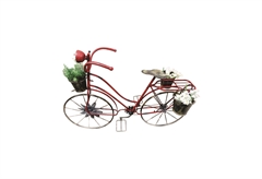 Ποδηλάτο με 3 Κασπώ Μεταλλικό Κόκκινο 83x34x57cm