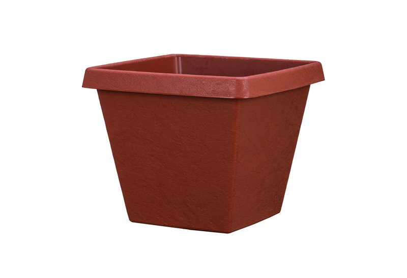 Γλάστρα Nattera Stone Μ35xΠ35xΥ28cm Terracotta