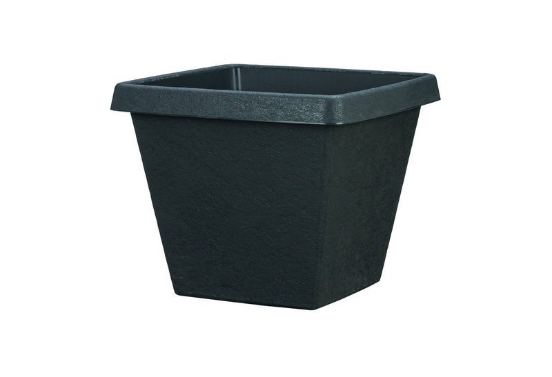 Γλάστρα Nattera Stone Μ35xΠ35xΥ28cm Ανθρακί