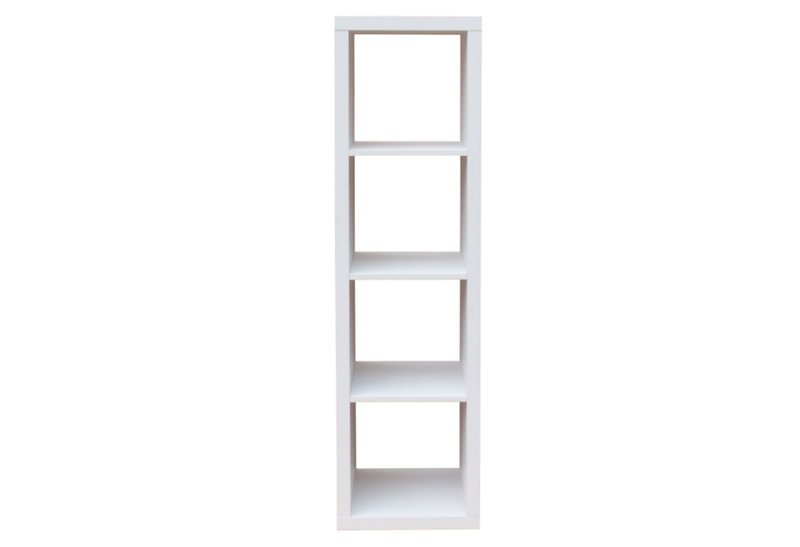 Βιβλιοθήκη Cube Μ41xΠ39xΥ146cm Λευκή