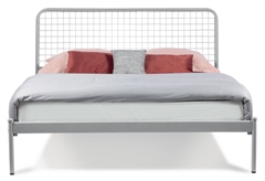 Κρεβάτι Ημίδιπλο KS Kouppas Loren Ανοιχτό Γκρι για Στρώμα 200x120cm