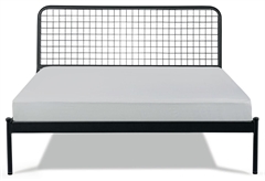 Κρεβάτι Μονό KS Kouppas Loren Μαύρο για Στρώμα 200x90cm