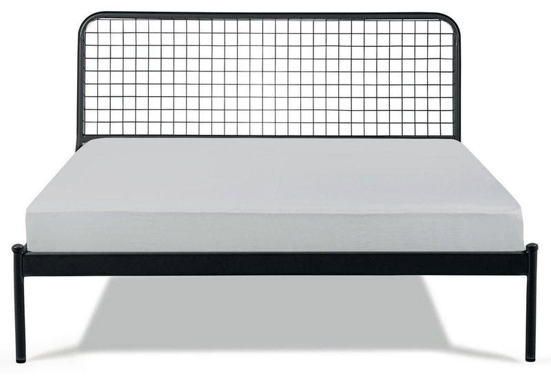 Κρεβάτι Μονό KS Kouppas Loren Μαύρο για Στρώμα 200x90cm