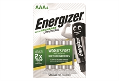 Μπαταρία Energizer Επαναφορτιζόμενη AAA, 4 Τεμαχίων