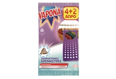 Σκοροκτόνες Κρεμάστρες Vapona Λεβάντα 4+2 Δώρο