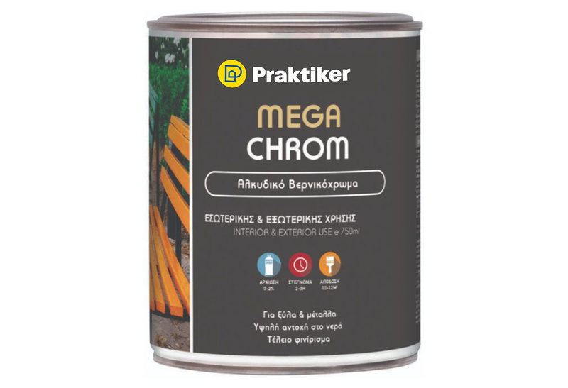 Βερνικόχρωμα Praktiker Mega Chrom Ανοιχτό Πράσινο 750ml