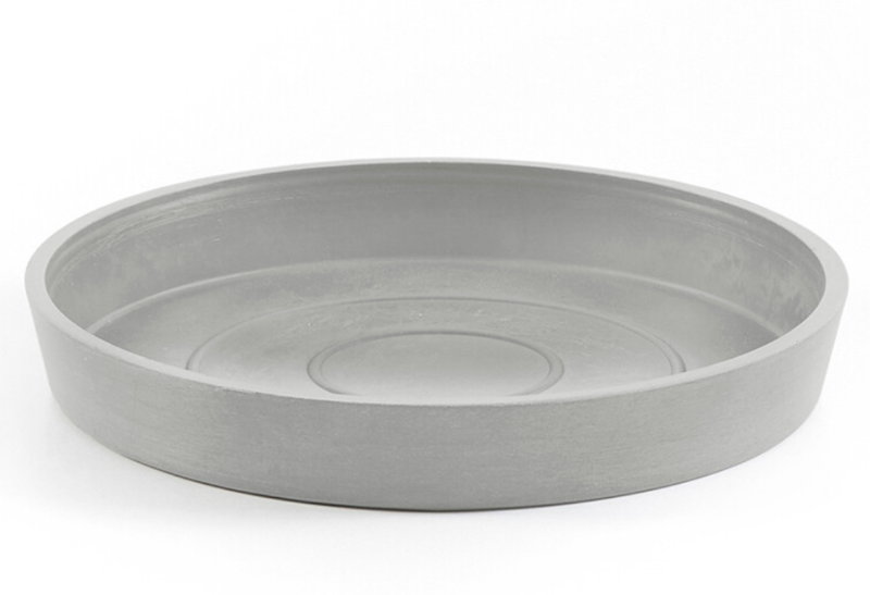 Πιάτο Γλάστρας Ecopots Amsterdam Φ21x3cm Γκρι Ανοιχτό