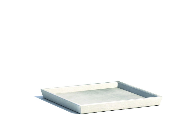 Πιάτο Γλάστρας Ecopots Roterdam 21X21cm Γκρι Ανοιχτό
