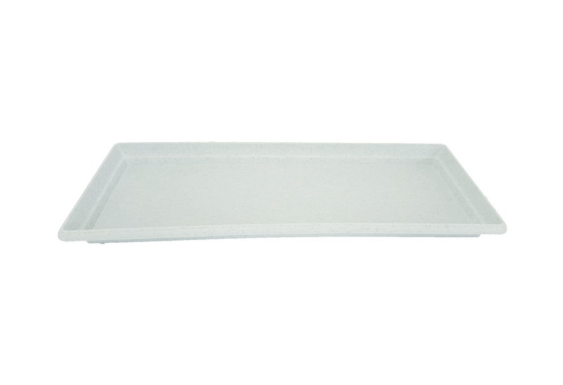 Πιάτο Ζαρντινιέρας Πλαστικό Festone 45X15X2cm Γρανίτης