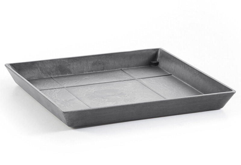 Πιάτο Γλάστρας Ecopots Roterdam 28X28cm Γκρι