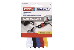 Αυτοκόλλητη Ταινία Tesa On&Off Cable Manager Σετ 5 Τεμαχίων