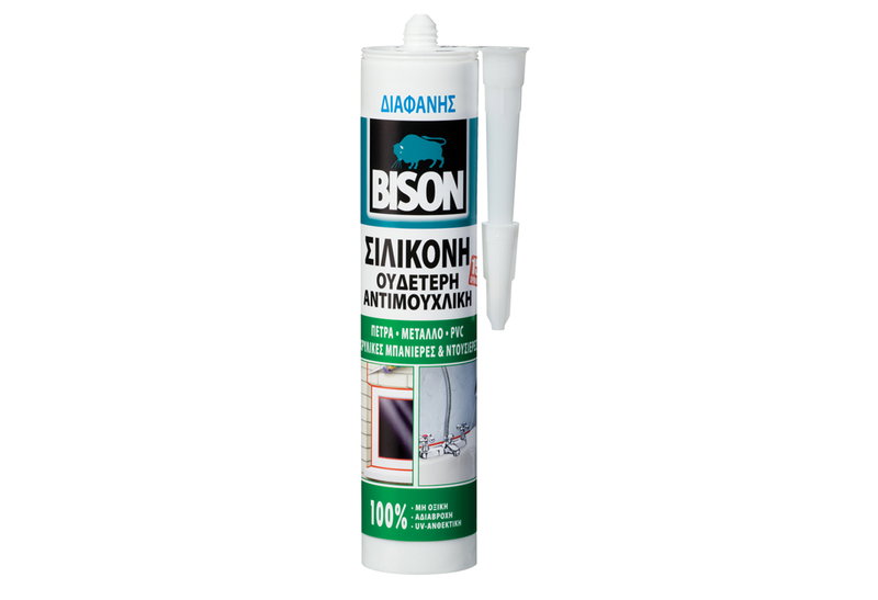 Σφραγιστικό Σιλικόνης Ουδέτερο Bison 280ml Διάφανο