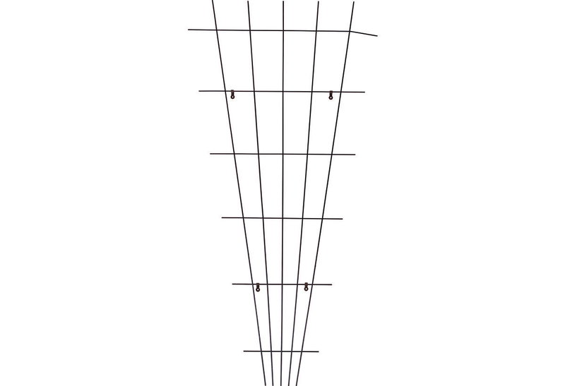 Πλέγμα Αναρρίχησης Φυτών 75X150cm Καφέ