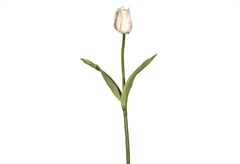 Διακοσμητικό Λουλούδι Τουλίπα 47cm Λευκό