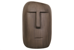 Διακοσμητική Φιγούρα Moai Μ37xΠ37xΥ59cm Fiber Stone Καφέ
