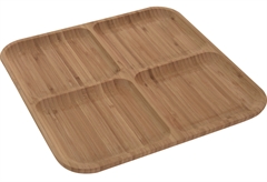 Πιατέλα Σερβιρίσματος Bamboo 4 Θέσεων 30cm